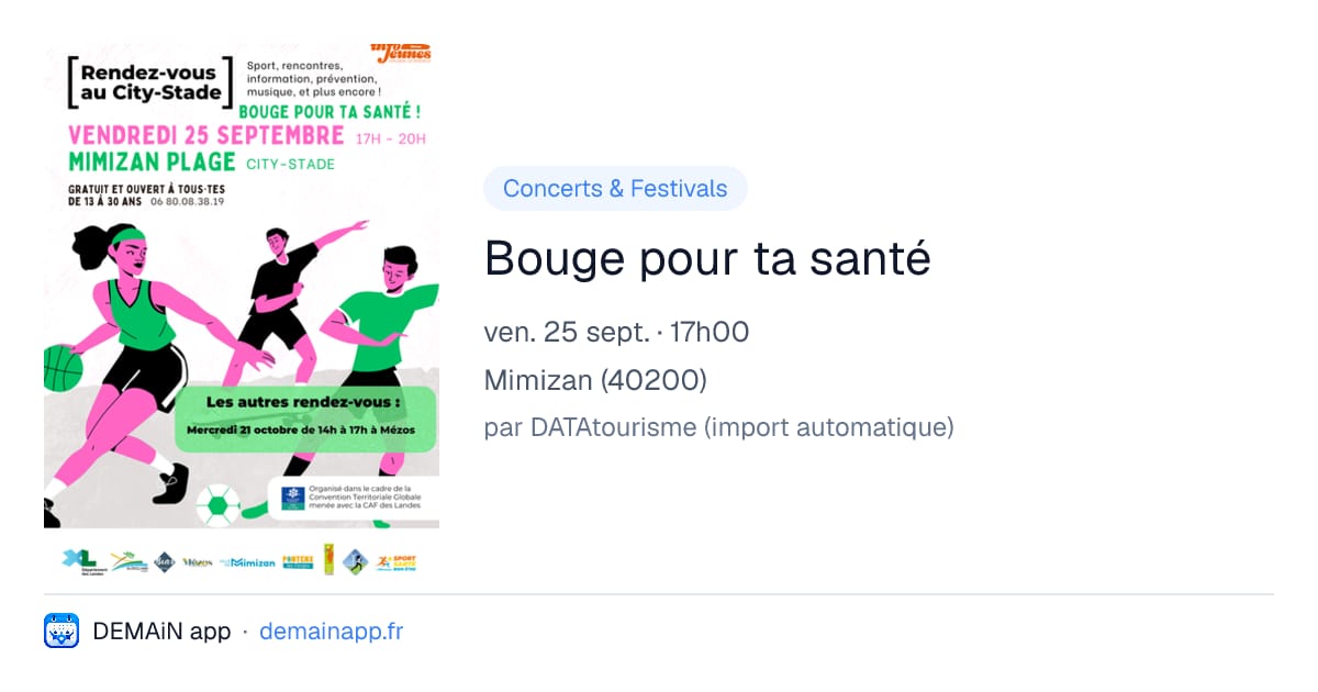 Bouge pour ta santé — Mimizan