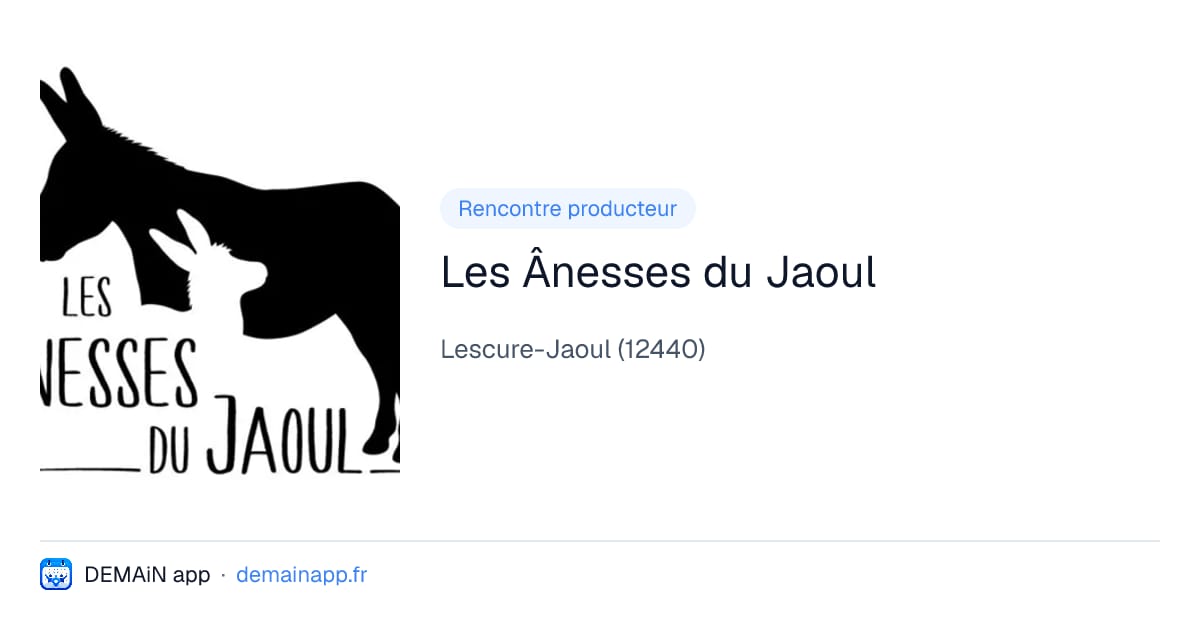 Les Ânesses du Jaoul — Lescure-Jaoul