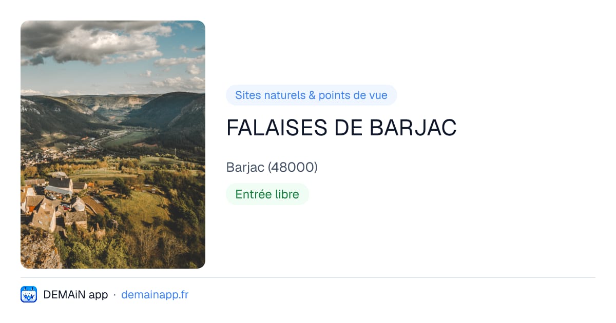 FALAISES DE BARJAC — Barjac