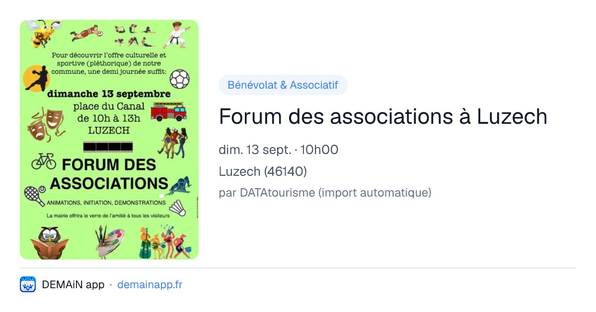 Forum des associations à Luzech — Luzech