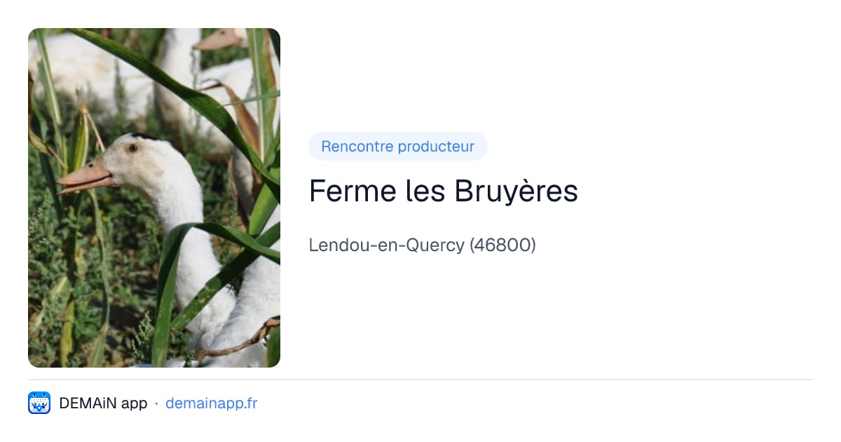 Ferme les Bruyères — Lendou-en-Quercy