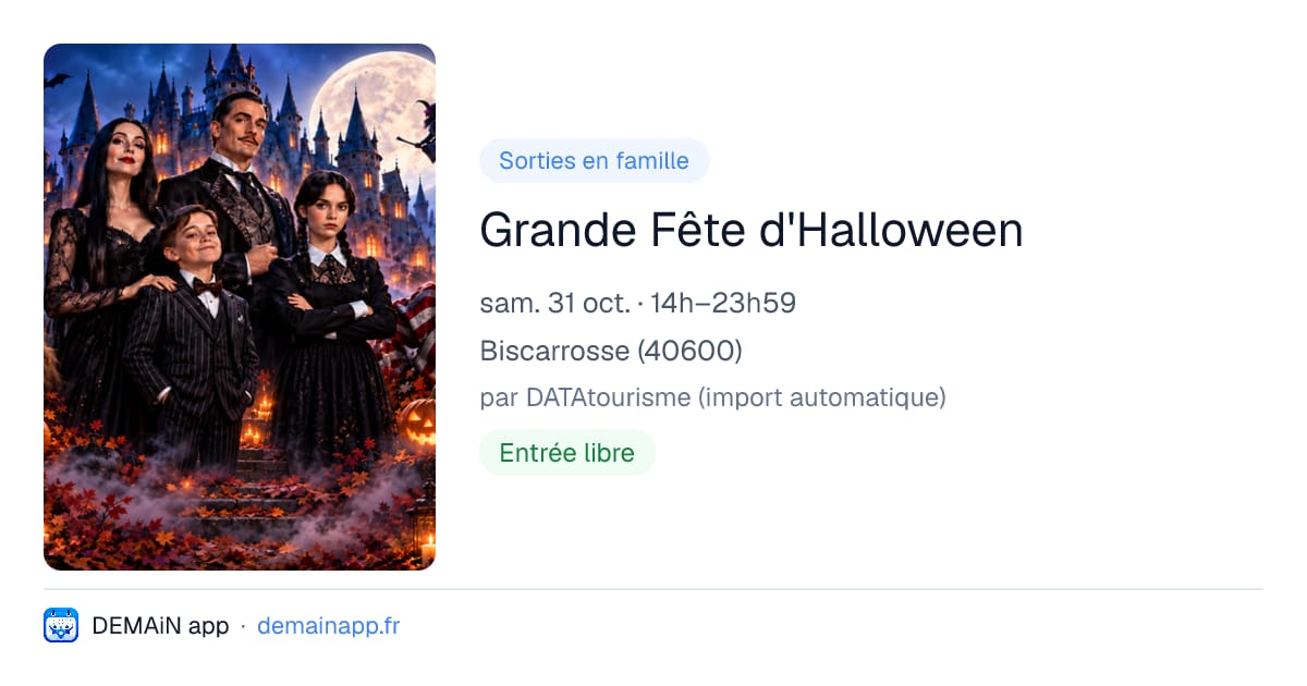 Grande Fête d'Halloween — Biscarrosse