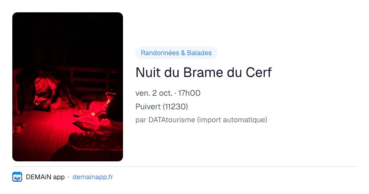 Nuit du Brame du Cerf — Puivert