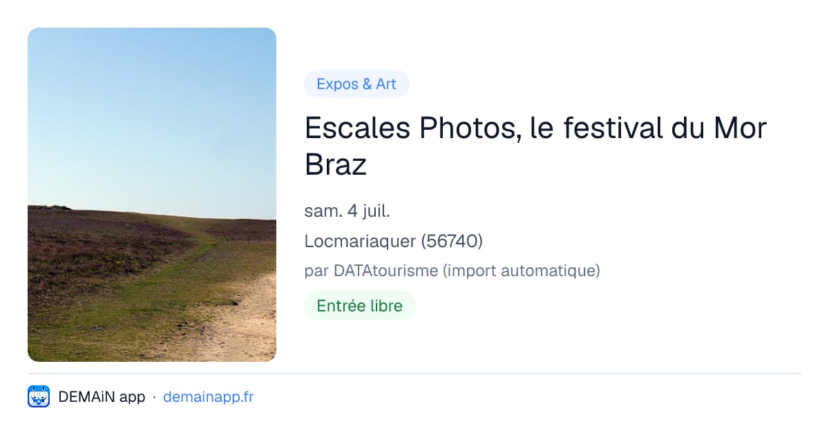 Escales Photos, le festival du Mor Braz — Locmariaquer