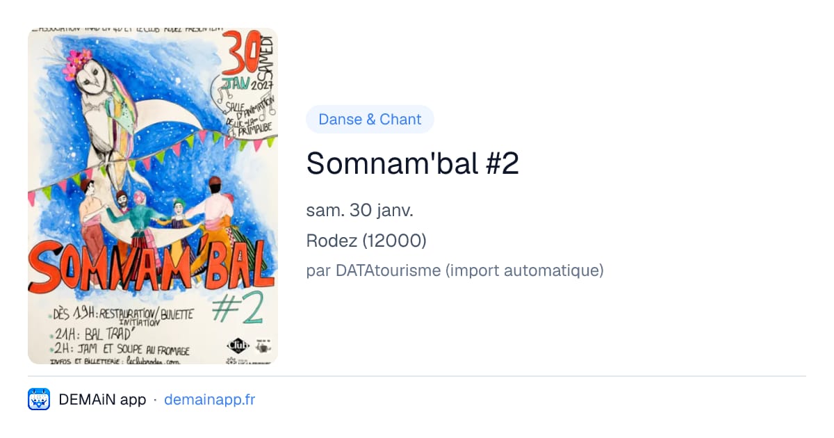 Somnam'bal #2 — Rodez