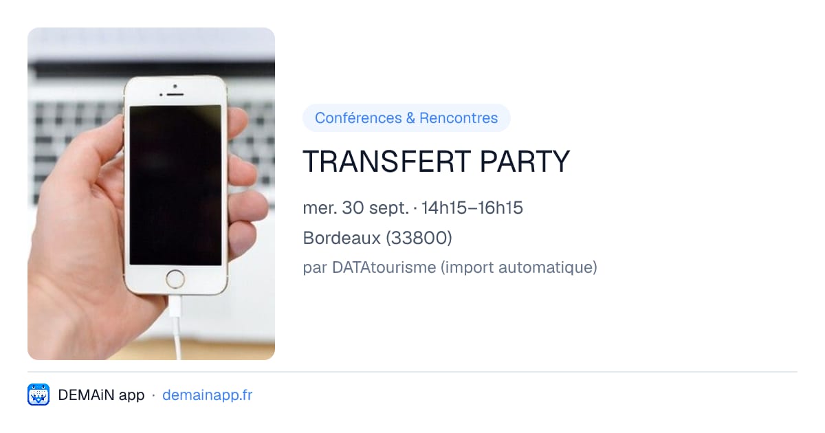 TRANSFERT PARTY — Bordeaux