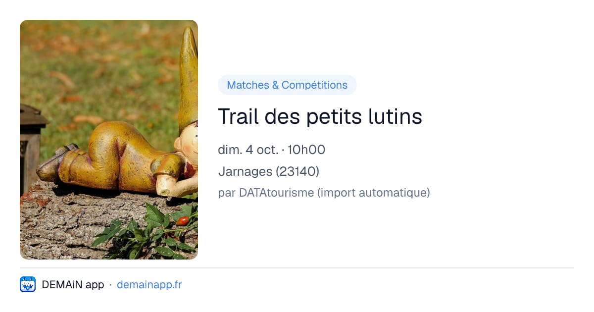Trail des petits lutins — Jarnages