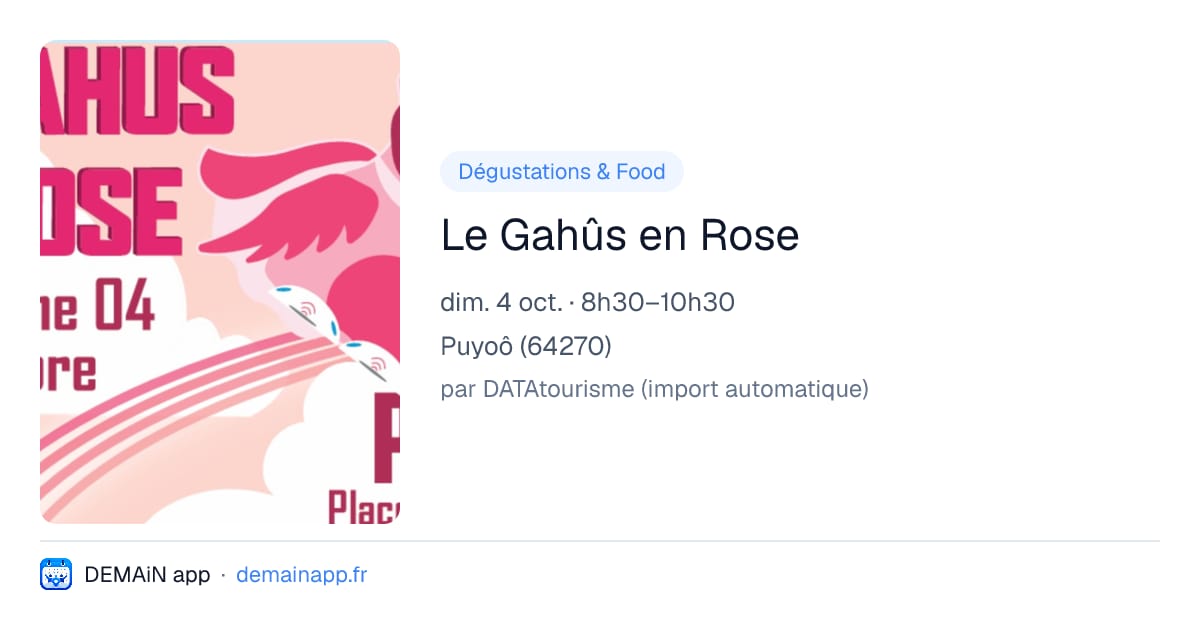 Le Gahûs en Rose — Puyoô