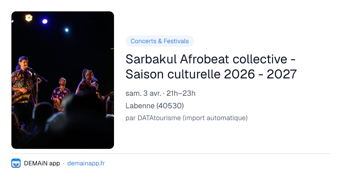 Sarbakul Afrobeat collective - Saison culturelle 2026 - 2027 — Labenne