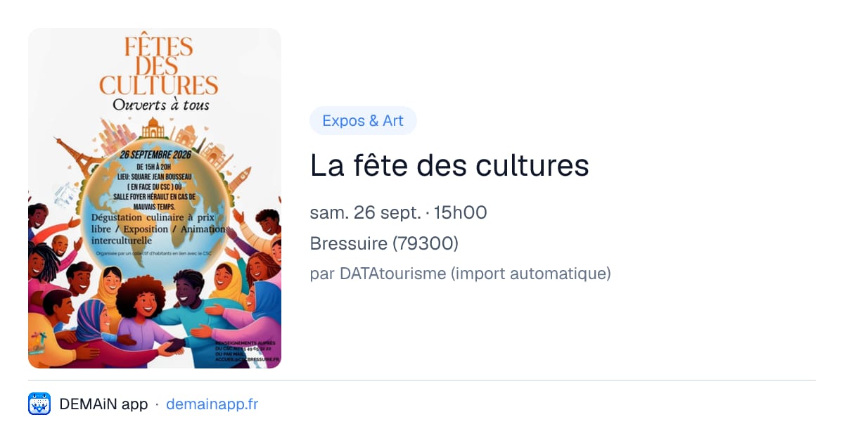 La fête des cultures — Bressuire