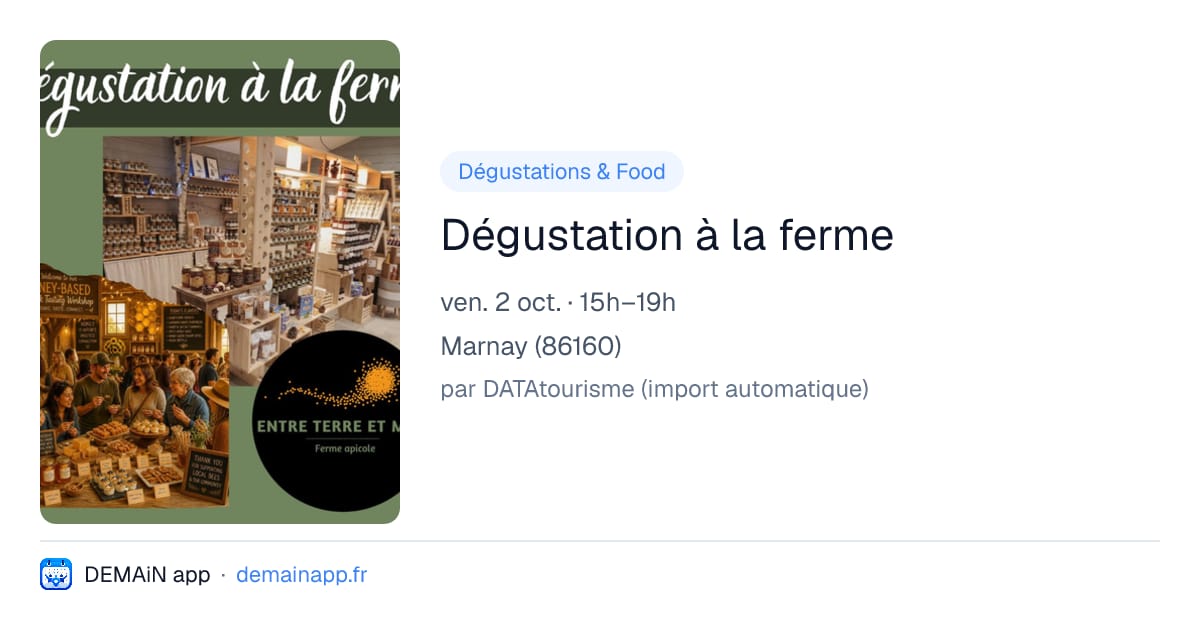 Dégustation à la ferme — Marnay