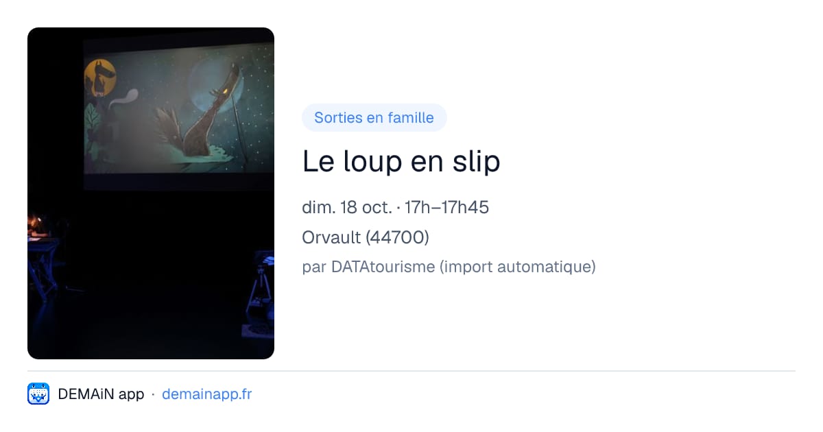 Le loup en slip — Orvault