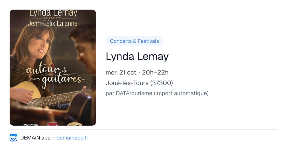 Lynda Lemay — Joué-lès-Tours