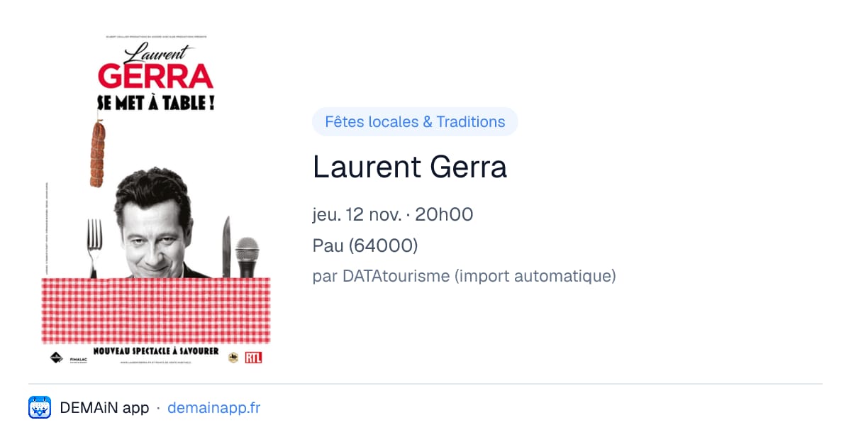 Laurent Gerra — Pau