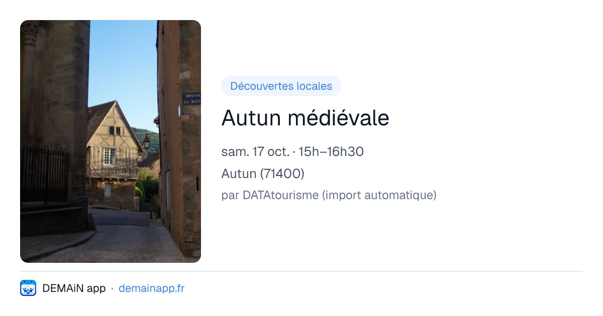 Autun médiévale — Autun