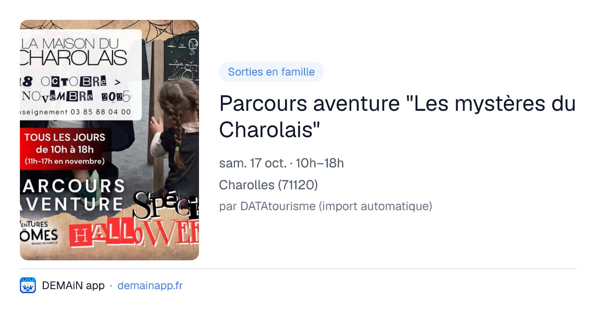 Parcours aventure "Les mystères du Charolais" — Charolles