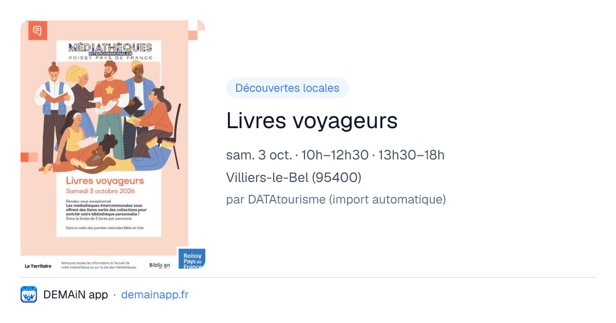 Livres voyageurs — Villiers-le-Bel