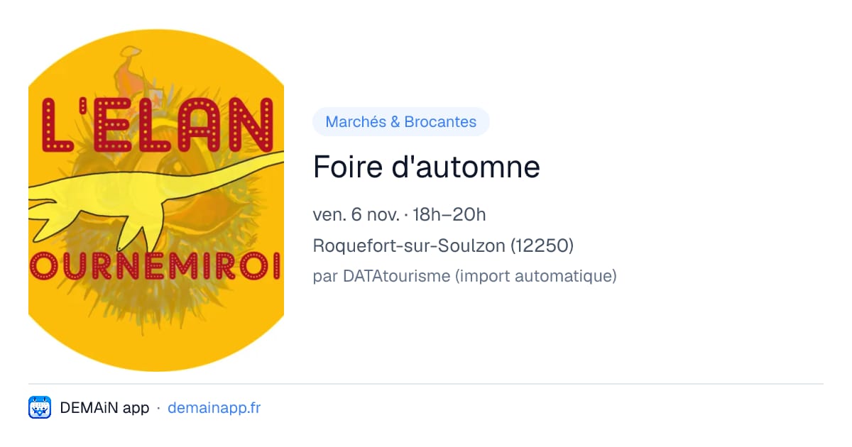 Foire d'automne — Roquefort-sur-Soulzon