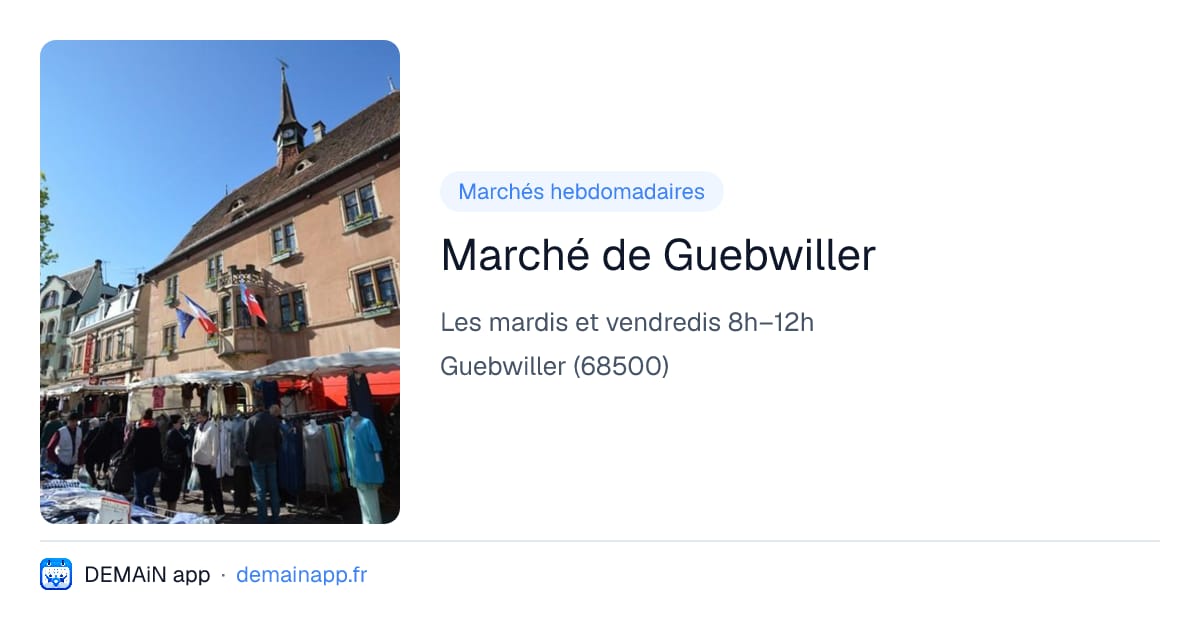 Marché de Guebwiller — Guebwiller
