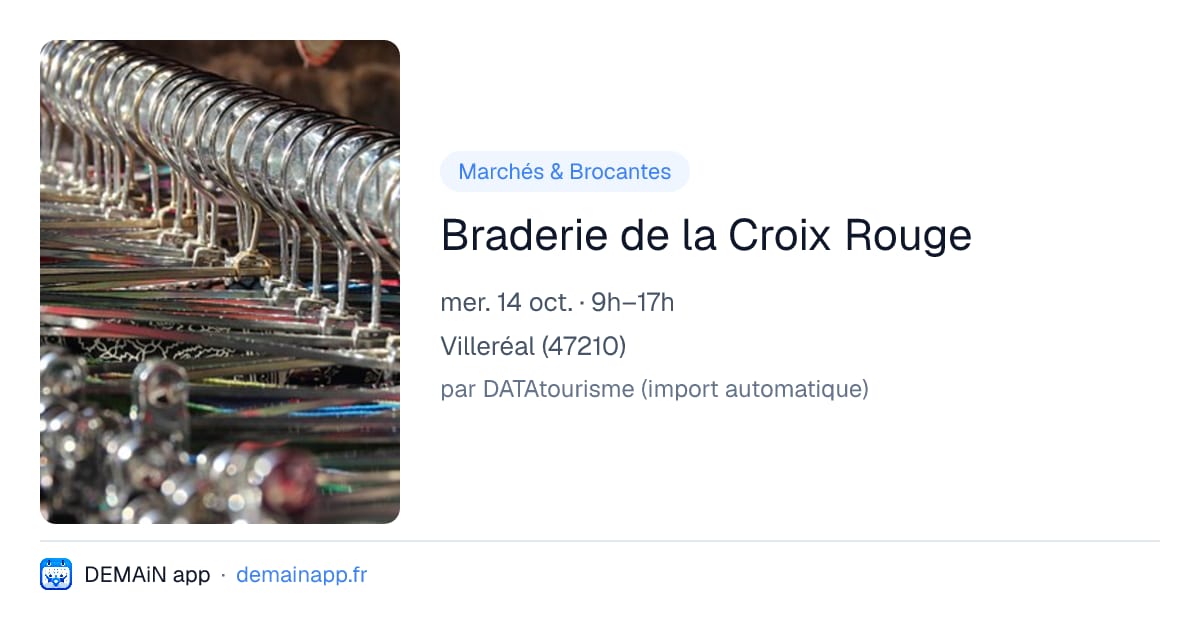 Braderie de la Croix Rouge — Villeréal
