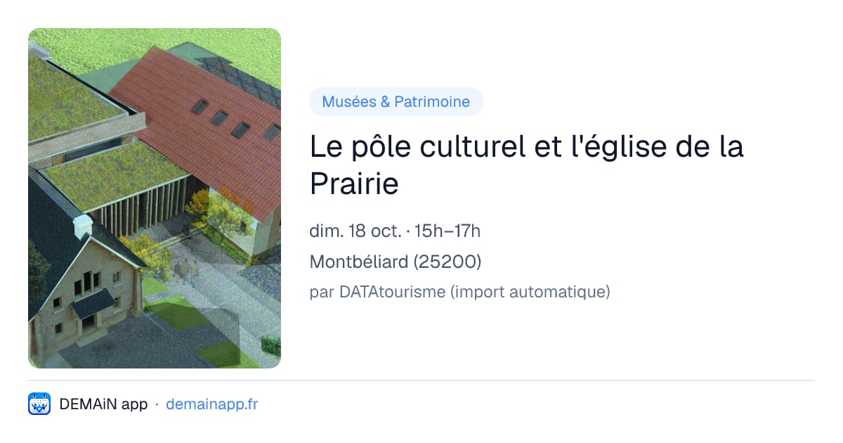 Le pôle culturel et l'église de la Prairie — Montbéliard