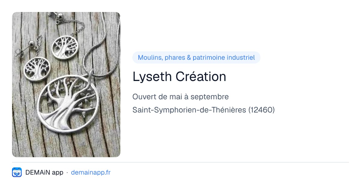 Lyseth Création — Saint-Symphorien-de-Thénières