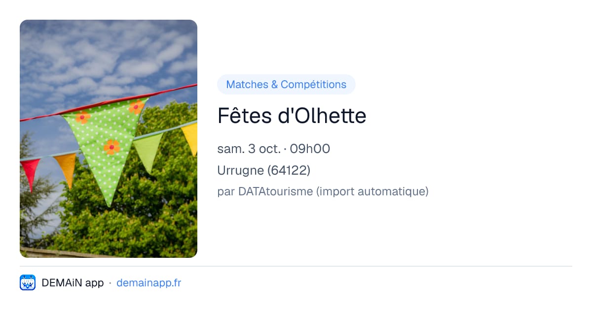Fêtes d'Olhette — Urrugne