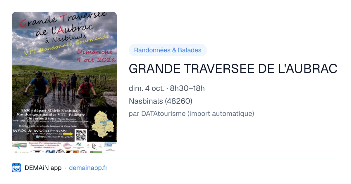 GRANDE TRAVERSEE DE L'AUBRAC — Nasbinals