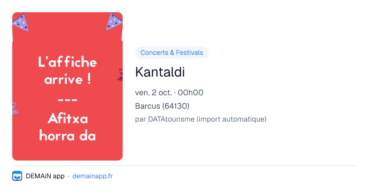 Kantaldi — Barcus