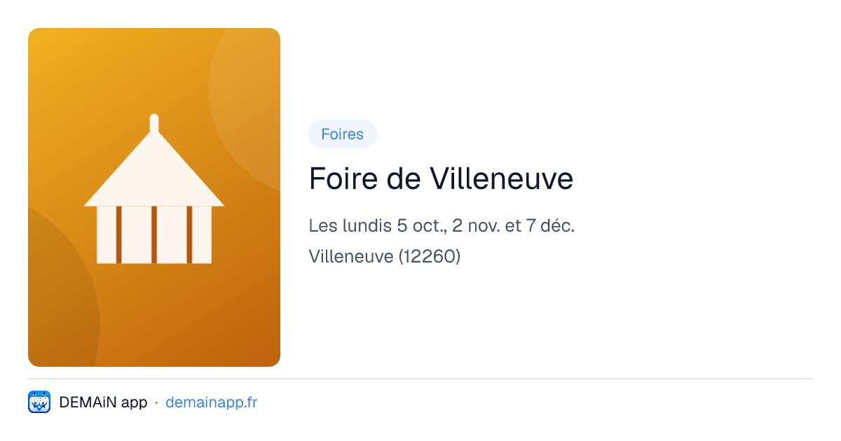Foire de Villeneuve — Villeneuve