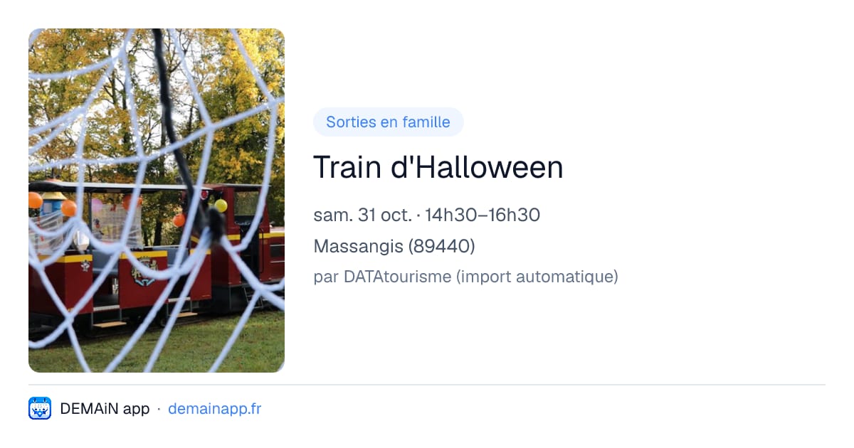 Train d'Halloween — Massangis