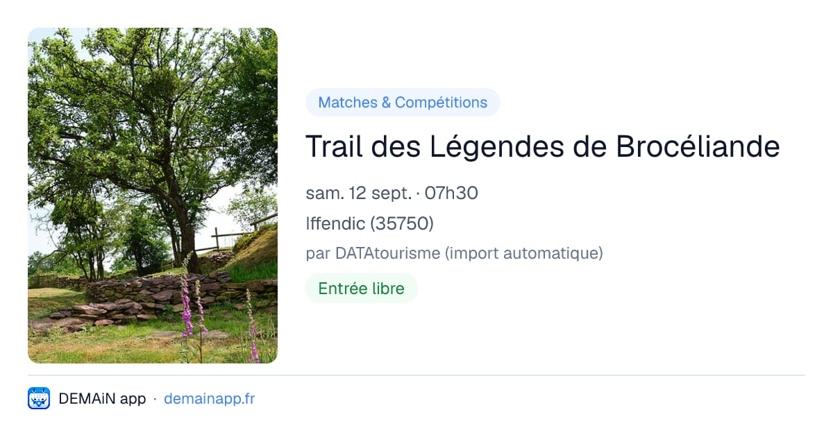 Trail des Légendes de Brocéliande — Iffendic