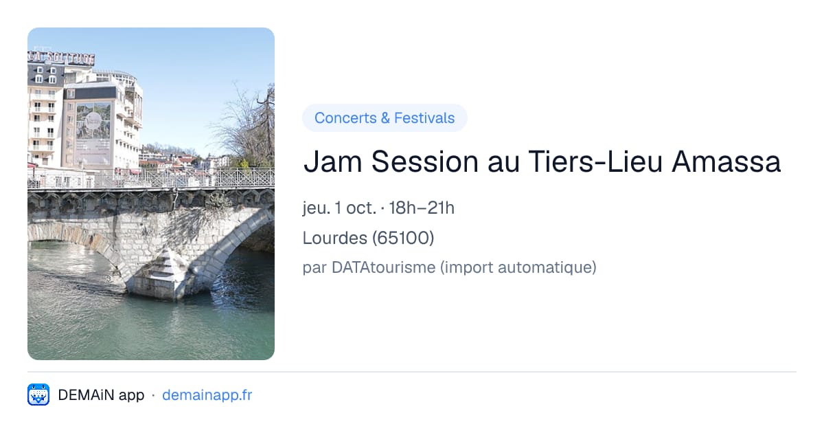 Jam Session au Tiers-Lieu Amassa — Lourdes