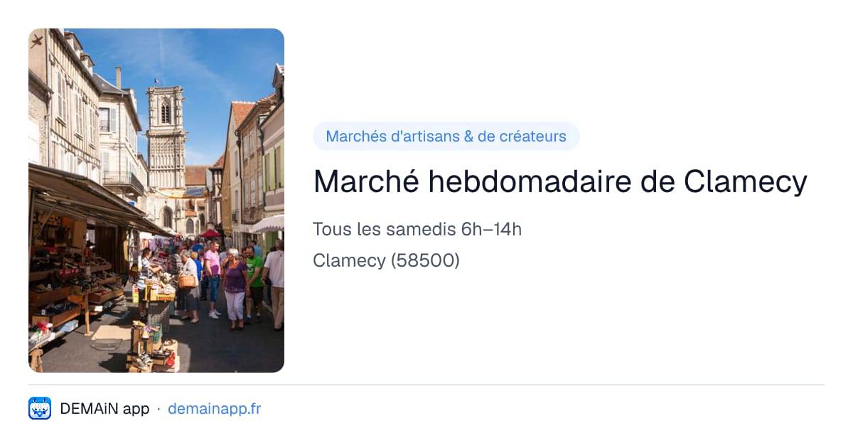 Marché hebdomadaire de Clamecy — Clamecy