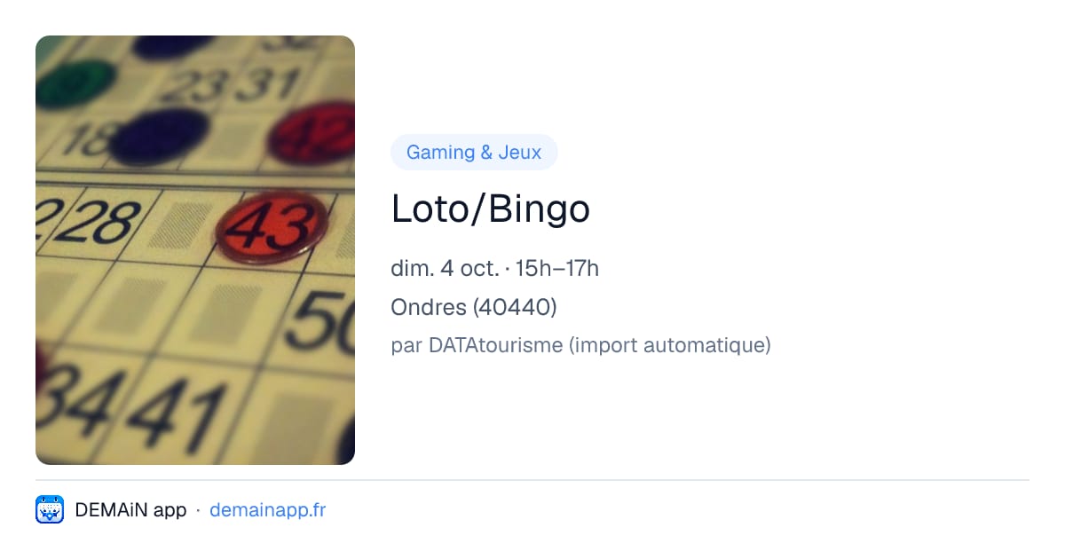 Loto/Bingo — Ondres
