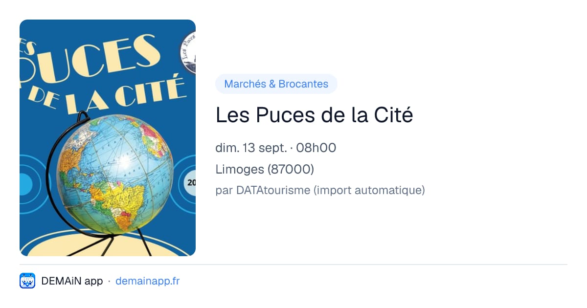 Les Puces de la Cité — Limoges