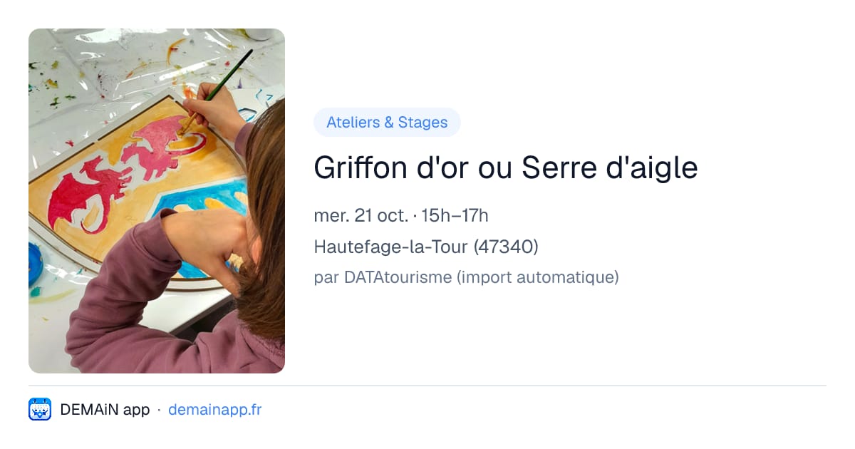 Griffon d'or ou Serre d'aigle — Hautefage-la-Tour
