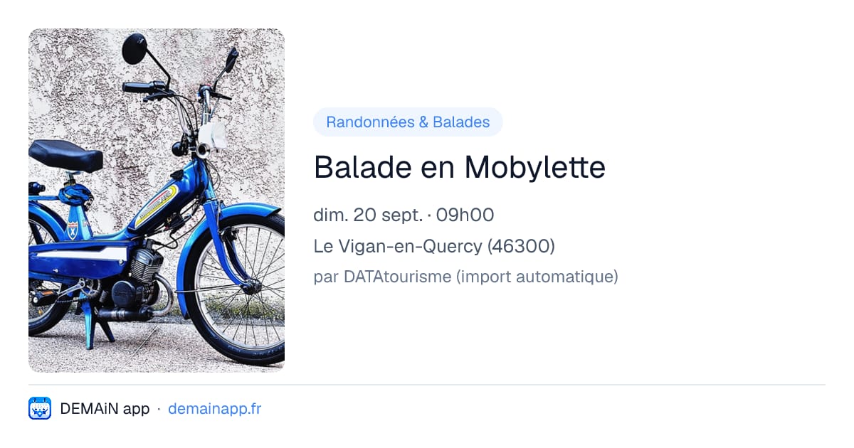 Balade en Mobylette — Le Vigan-en-Quercy