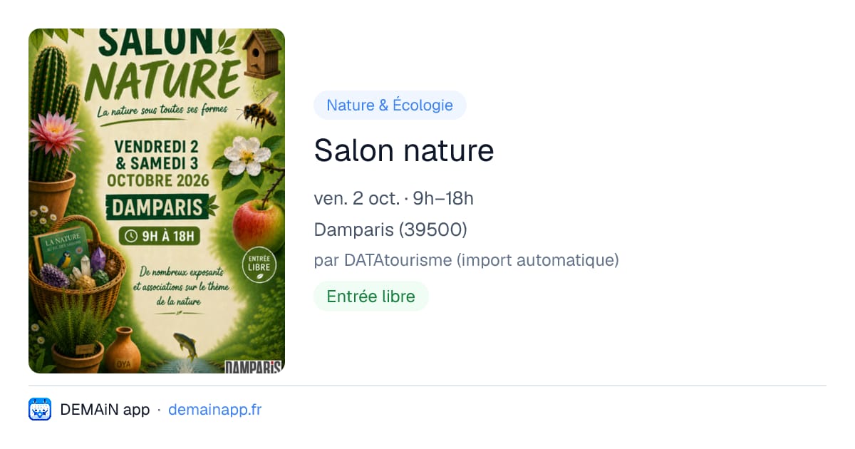 Salon nature — Damparis