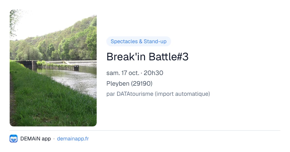 Break'in Battle#3 — Pleyben