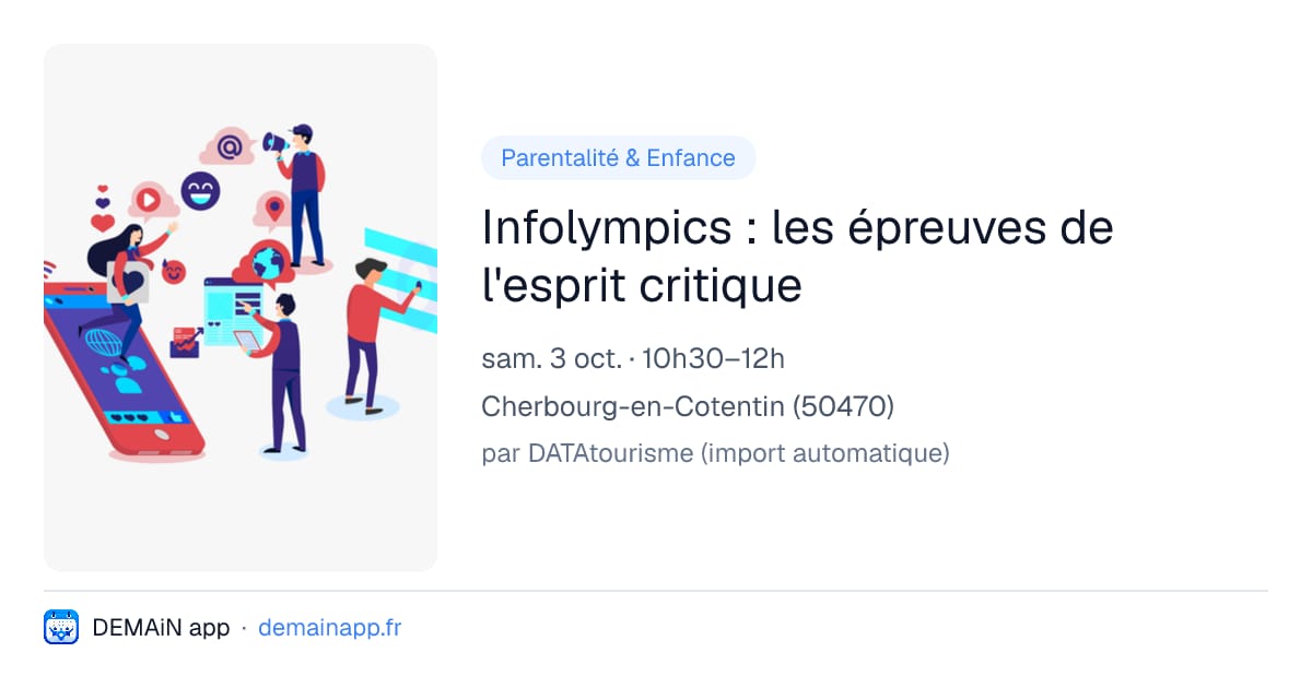 Infolympics : les épreuves de l'esprit critique — Cherbourg-en-Cotentin