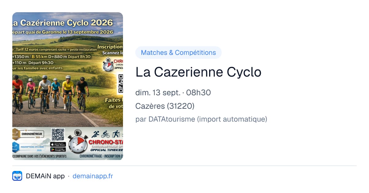 La Cazerienne Cyclo — Cazères