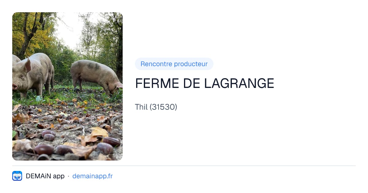 FERME DE LAGRANGE — Thil