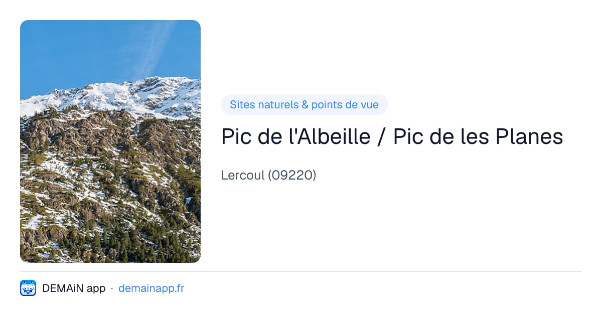 Pic de l'Albeille / Pic de les Planes — Lercoul