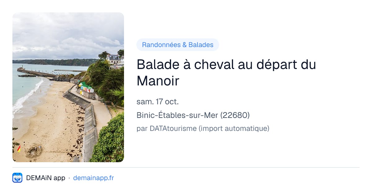 Balade à cheval au départ du Manoir — Binic-Étables-sur-Mer
