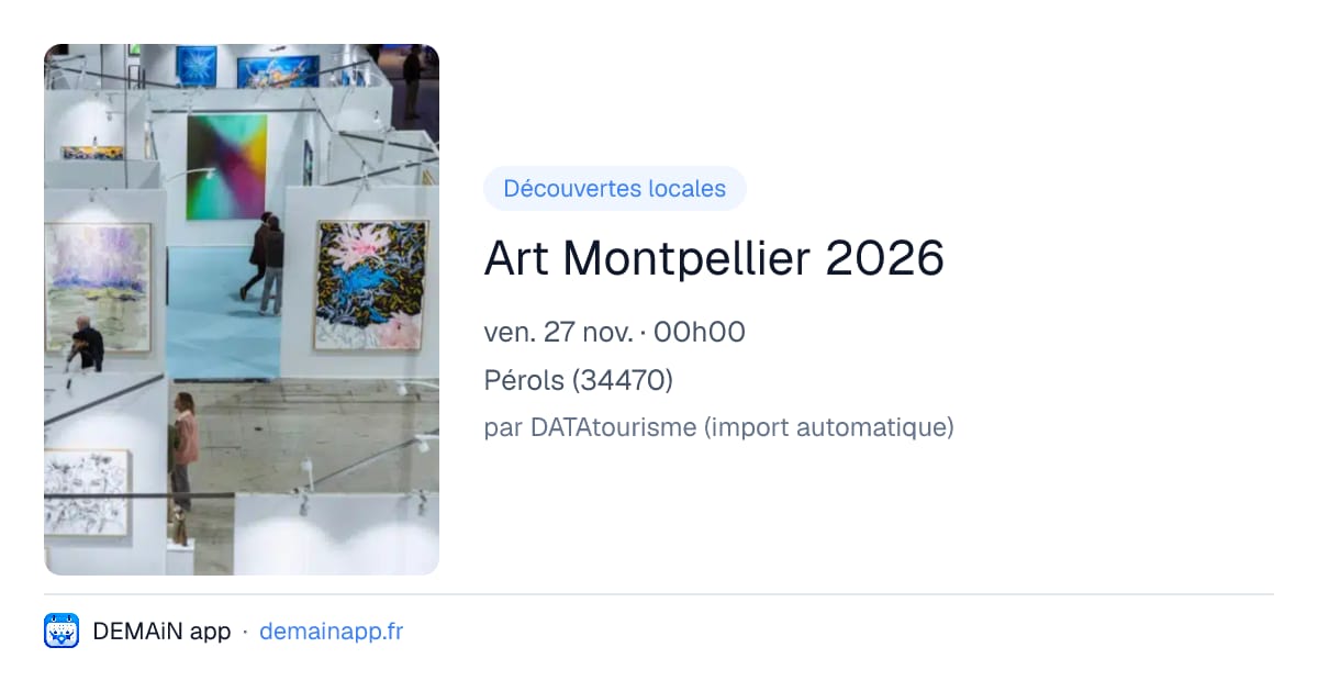 Art Montpellier 2026 — Pérols