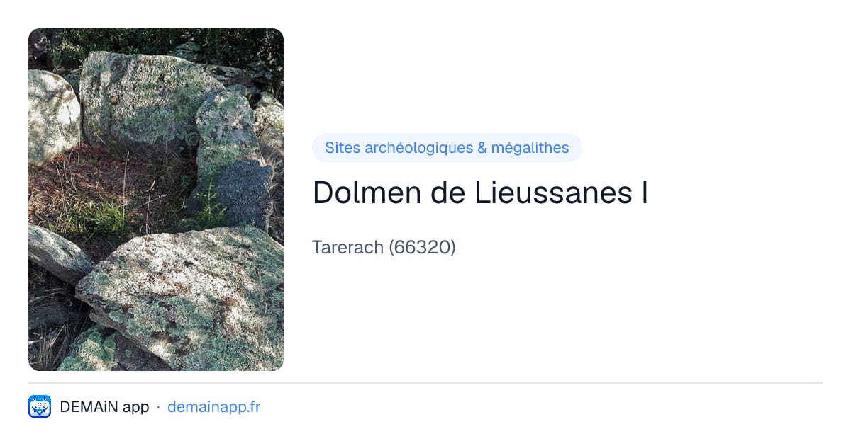 Dolmen de Lieussanes I — Tarerach
