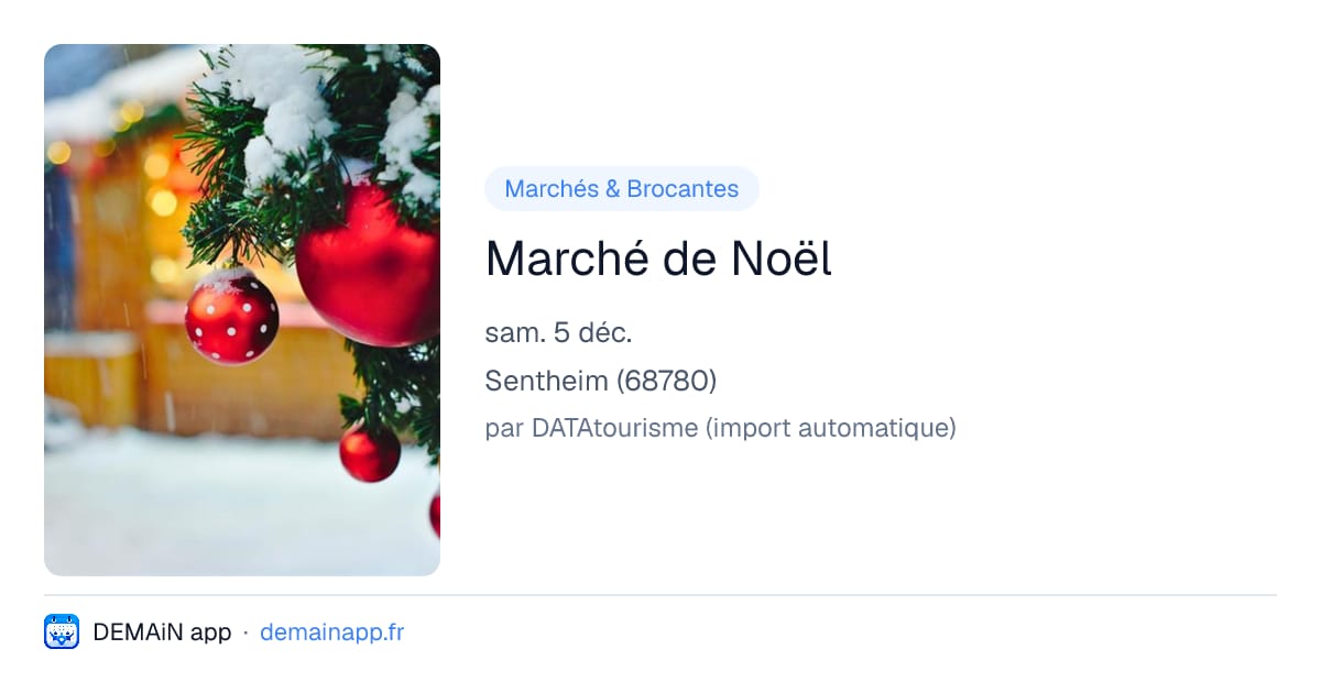 Marché de Noël — Sentheim