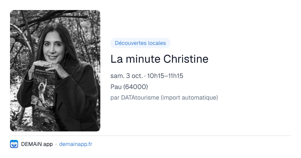 La minute Christine — Pau