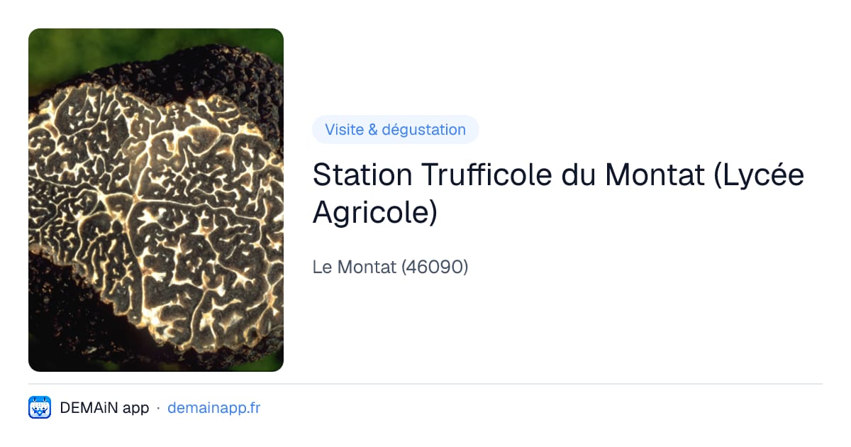 Station Trufficole du Montat (Lycée Agricole) — Le Montat
